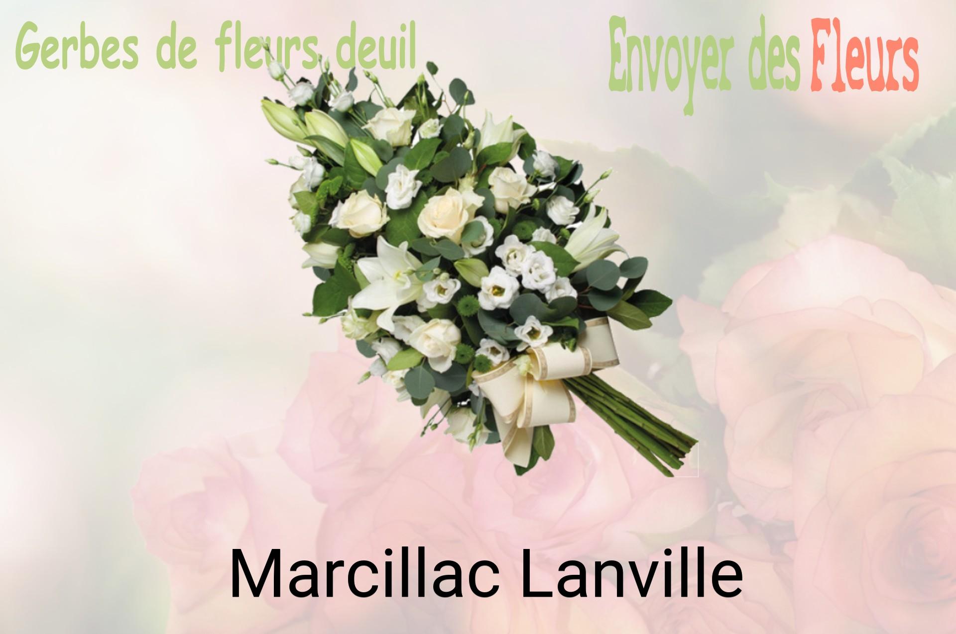 Gerbe de fleurs de deuil livrée à Marcillac-Lanville